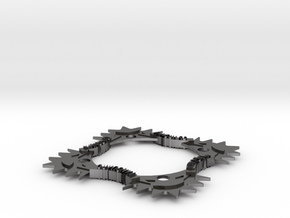 Experimental Chainring in Polished Nickel Steel