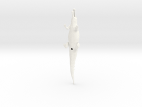 Sarchosuchus 1/80 in White Smooth Versatile Plastic