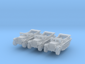 Sdkfz 10 B (open) (x3) 1/285 in Smooth Fine Detail Plastic