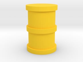 Wooden Railway Barrel in Yellow Processed Versatile Plastic