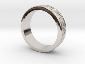 Roman inspired ring in Platinum