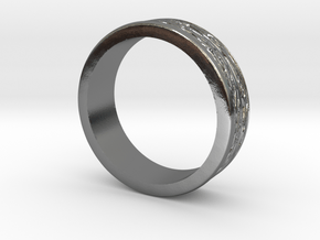 Roman inspired ring in Polished Silver