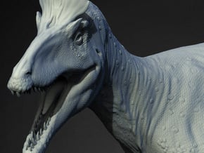 Cryolophosaurus 1/40 in White Natural Versatile Plastic