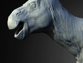Iguanodon 1/60 in White Natural Versatile Plastic