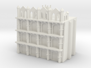 Gothic Residential Block in White Natural Versatile Plastic