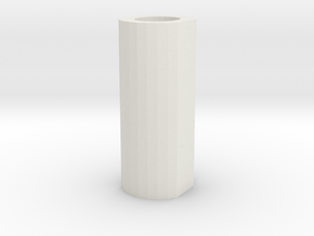 pommel core hollow 2" in White Natural Versatile Plastic