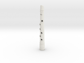Golden Flute 9 inches - B in White Natural Versatile Plastic