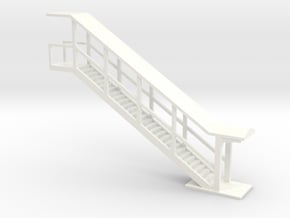 NYC Subway Highline Staircase Straight N scale in White Processed Versatile Plastic