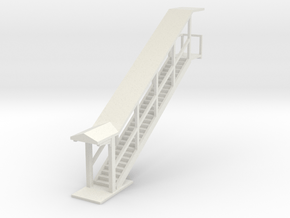 NYC Subway Highline Staircase Left N scale in White Natural Versatile Plastic