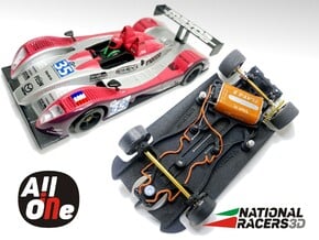 Chassis AVANT SLOT Pescarolo LMP1 (AiO_AW) in Black PA12