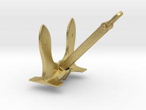 1/48 USN Stockless Anchor 9000 lbs in Natural Brass