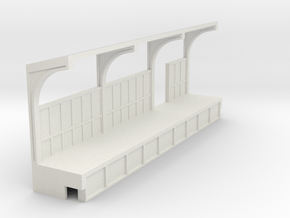 NYC Subway EL Platform Right 2 Z scale in White Natural Versatile Plastic