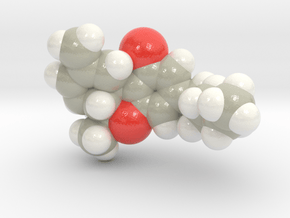 Tetrahydrocannabinol THC Small Molecule in Glossy Full Color Sandstone: d6