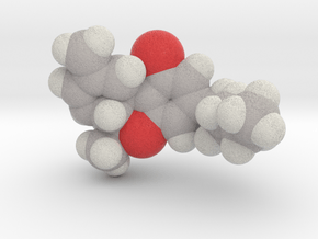 Tetrahydrocannabinol THC Small Molecule in Matte High Definition Full Color: d6