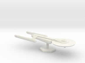 7000 Scale Federation Flatbed Operational Carrier  in White Natural Versatile Plastic