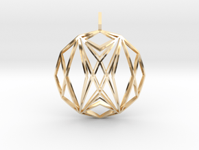 Wizard Warp (Double-Domed) in 14k Gold Plated Brass
