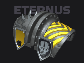 Iron heads: Eternus Pauldron Set 4 in Tan Fine Detail Plastic