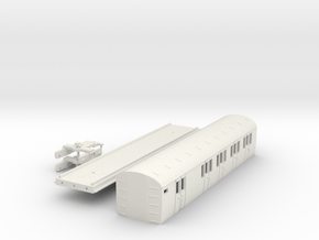 S1 Express Brake Coach Bachmann in White Natural Versatile Plastic