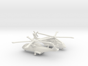 AgustaWestland EH101 Merlin in White Natural Versatile Plastic: 1:400