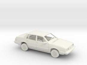 1/43 1984 Pontiac 6000 Sedan Kit in White Natural Versatile Plastic