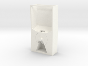Mini Candy Dispenser in White Smooth Versatile Plastic