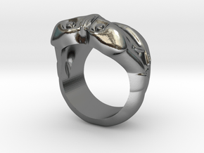 Stormtrooper Ring in Polished Silver: 10 / 61.5