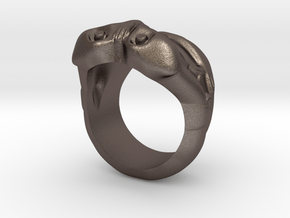 Stormtrooper Ring in Polished Bronzed-Silver Steel: 10 / 61.5