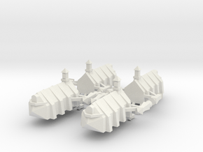 Gothic Transport x4 in White Natural Versatile Plastic