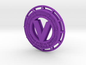 VASUVIAN Token Purple in Purple Processed Versatile Plastic