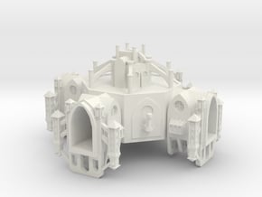 Gothic Space Station in White Natural Versatile Plastic