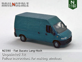 Fiat Ducato Lang-Hoch (N 1:160) in Tan Fine Detail Plastic