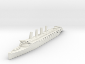RMS Lusitania in White Natural Versatile Plastic: 1:3000
