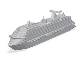 Miniature Carnival Panorama Cruise Ship in Tan Fine Detail Plastic