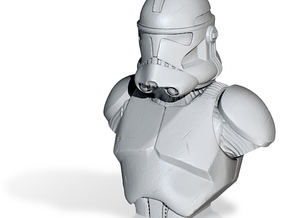Clone trooper Phase II hologram in Tan Fine Detail Plastic