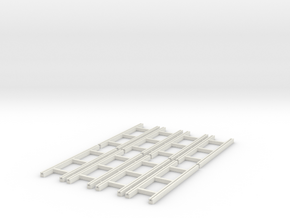 Broad Gauge Baulk Road Sleepers Multipack (N Scale in White Natural Versatile Plastic