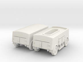 1/87 German A2 trailer for gas Wehrmacht in White Natural Versatile Plastic