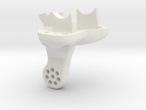 3DTRX-REAR AXLE-COVER-V6 in White Natural Versatile Plastic