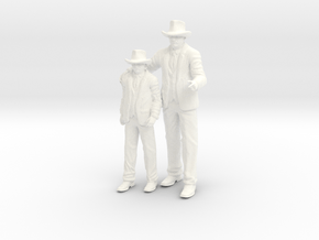 Smokey and the Bandit - Enos Brothers - 1.18 in White Processed Versatile Plastic