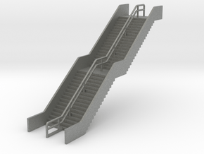 N Scale Station Stairs H45mm in Gray PA12