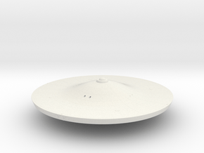 650 Dreadnought saucer part in White Natural Versatile Plastic