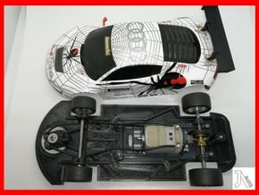 Chassis for Ninco Audi R8 GT3 in White Natural Versatile Plastic