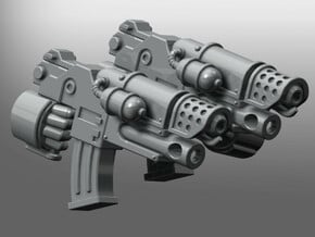 Prime Flamethrower Twin-Rifle in Tan Fine Detail Plastic: d3