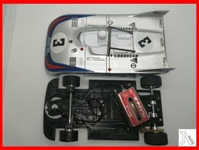 Chassis for Fly Porsche 908/3 in White Natural Versatile Plastic