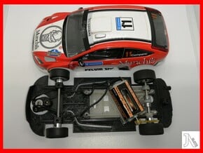 Chassis for Ninco Ford Focus WRC in White Natural Versatile Plastic