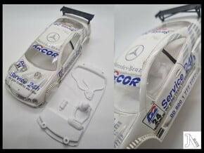 Interior for Ninco Merc CLK DTM in White Natural Versatile Plastic