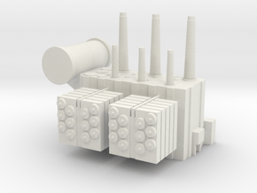 Substation Transformer 1/200 in White Natural Versatile Plastic