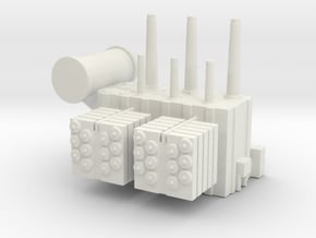 Substation Transformer 1/350 in White Natural Versatile Plastic