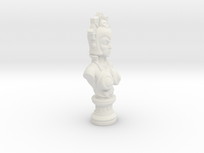 Warrior Goddess EVIL LYN Mini Bust in White Natural Versatile Plastic