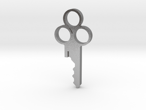 Three Circles Key - Precut for Kink3D Lock/Key Set in Natural Silver