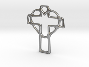 heartcross-2in-634kb- in Natural Silver